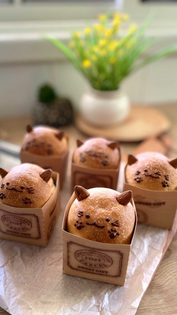 Cat in the Box Buns לחמניות חתול בקופסה
