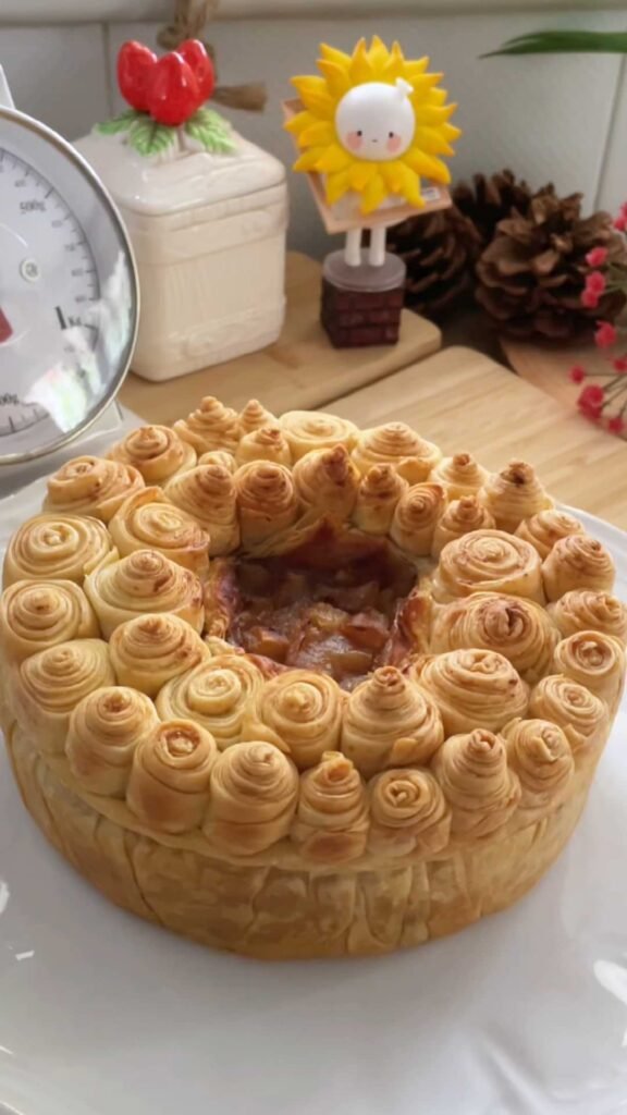 Phyllo Apple Pie from Home-made Phyllo dough פאי תפוחים מבצק פילו ביתי