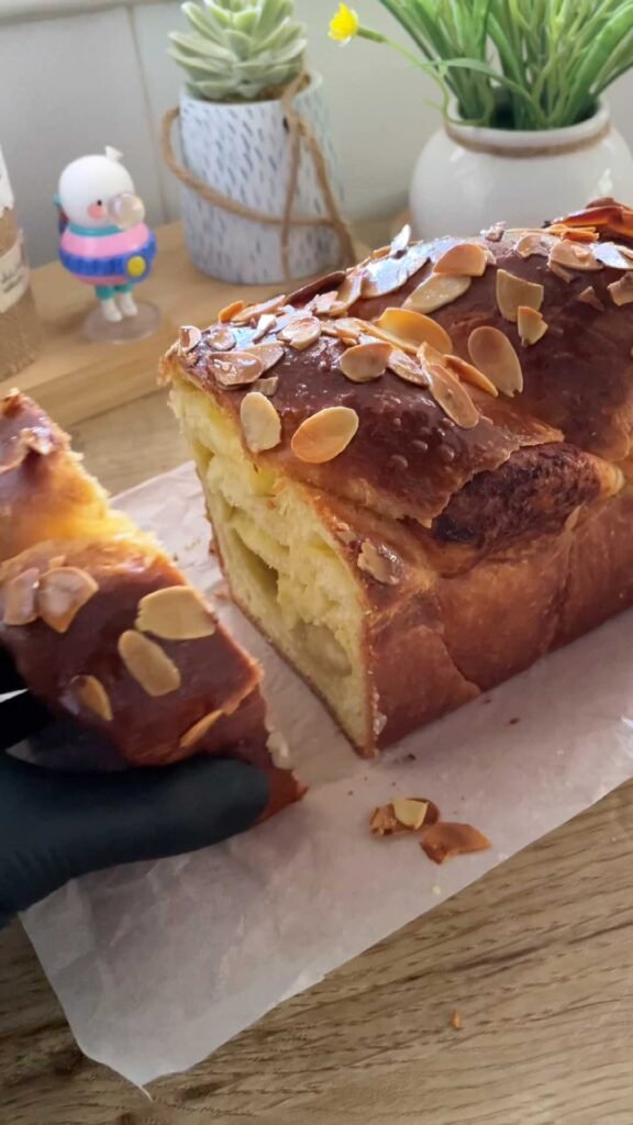 Orange Marzipan Brioche Loaf חלת בריוש תפוז ומרציפן