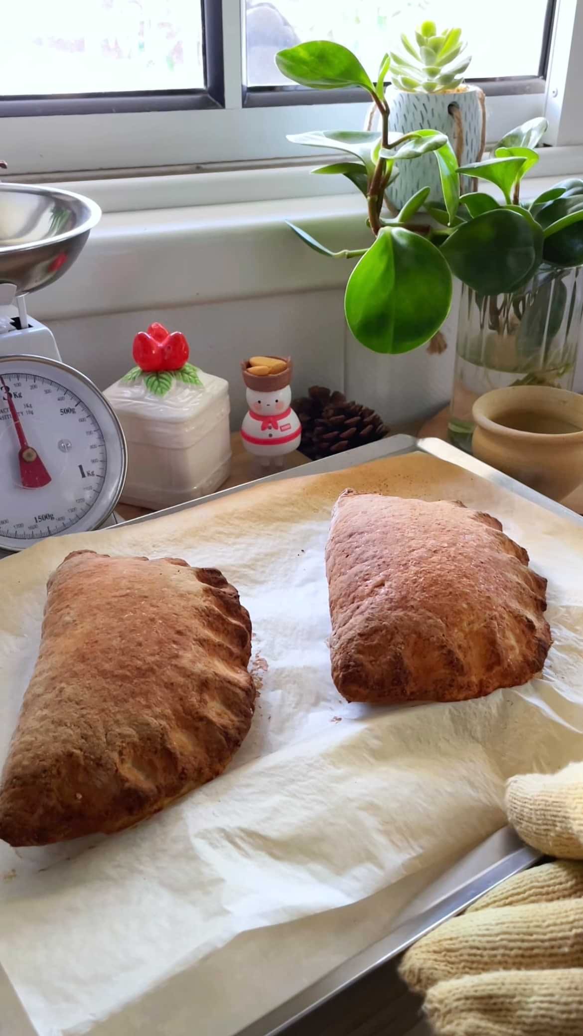 קלצונה ללא גלוטן במילוי נוטלה ומסקרפונה
