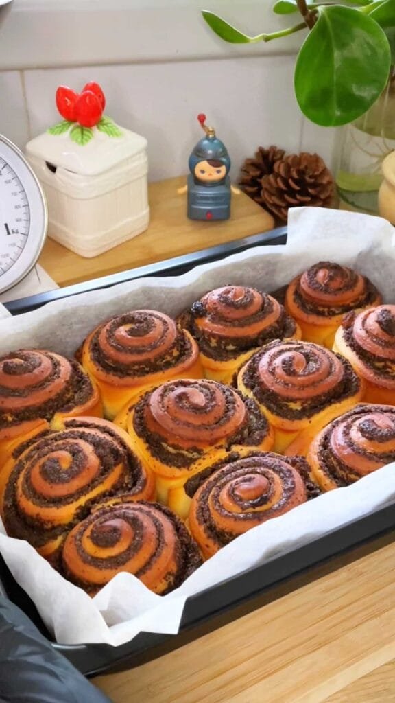 Poppy Seeds Rolls שבלולי שמרים במילוי פרג