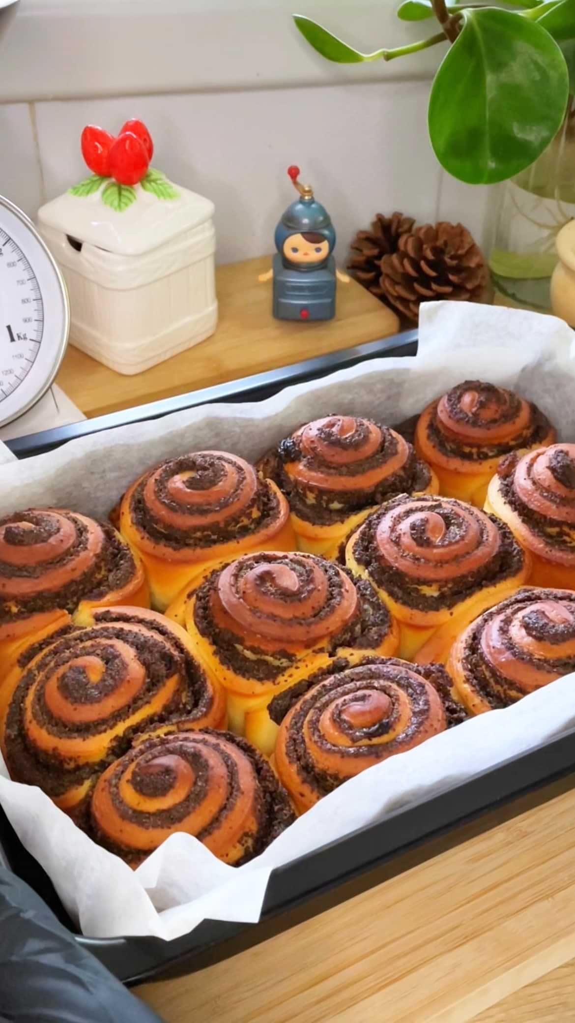 שבלולי שמרים במילוי פרג