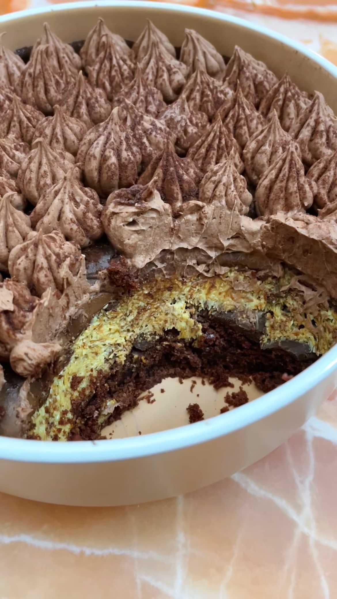 Vegan Dubai Chocolate Deep Dish Dessert